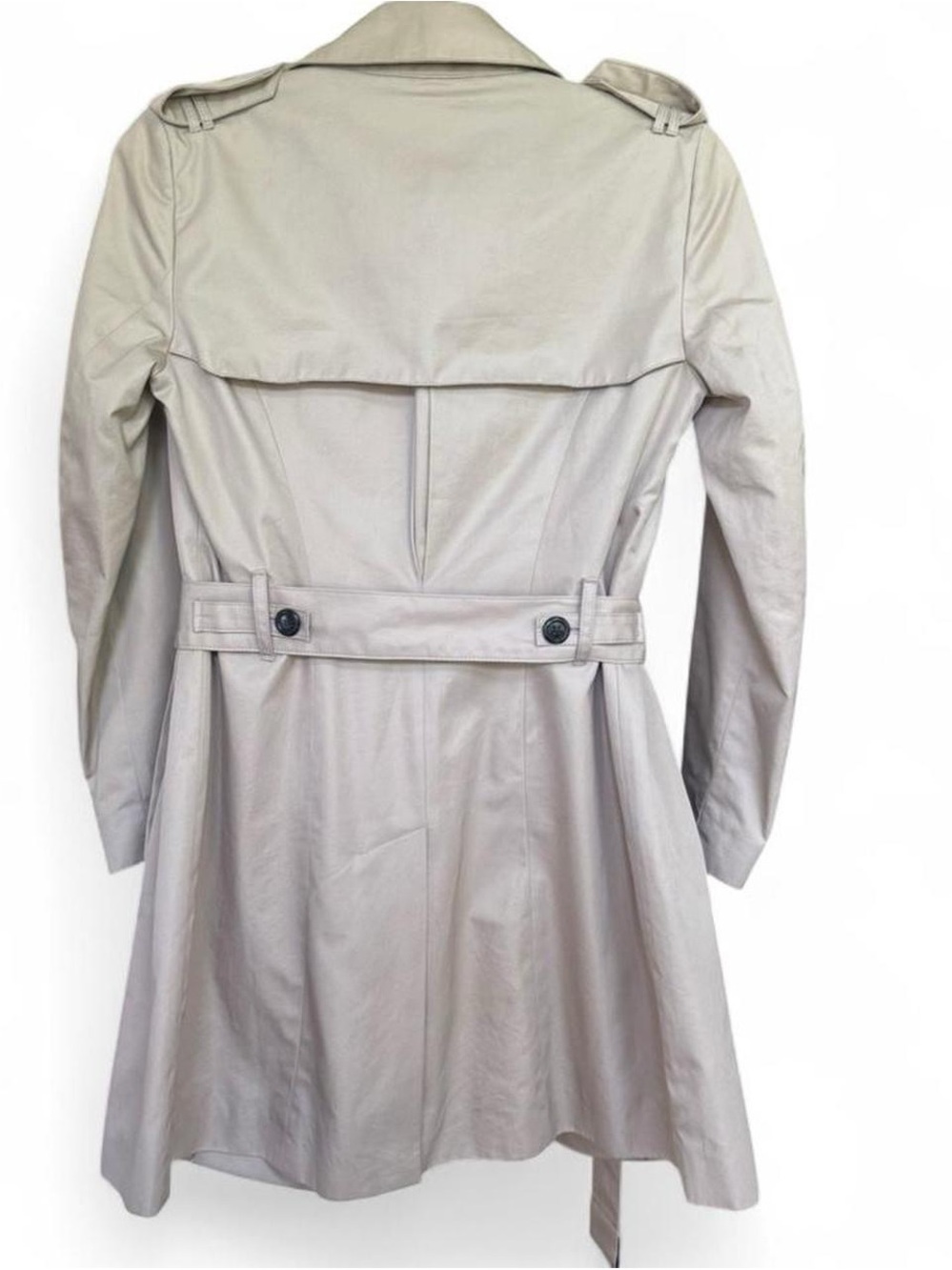 Banana Republic | Petite Double-Breasted Trench Coat | Khaki | Petite XS - Picture 2 of 8